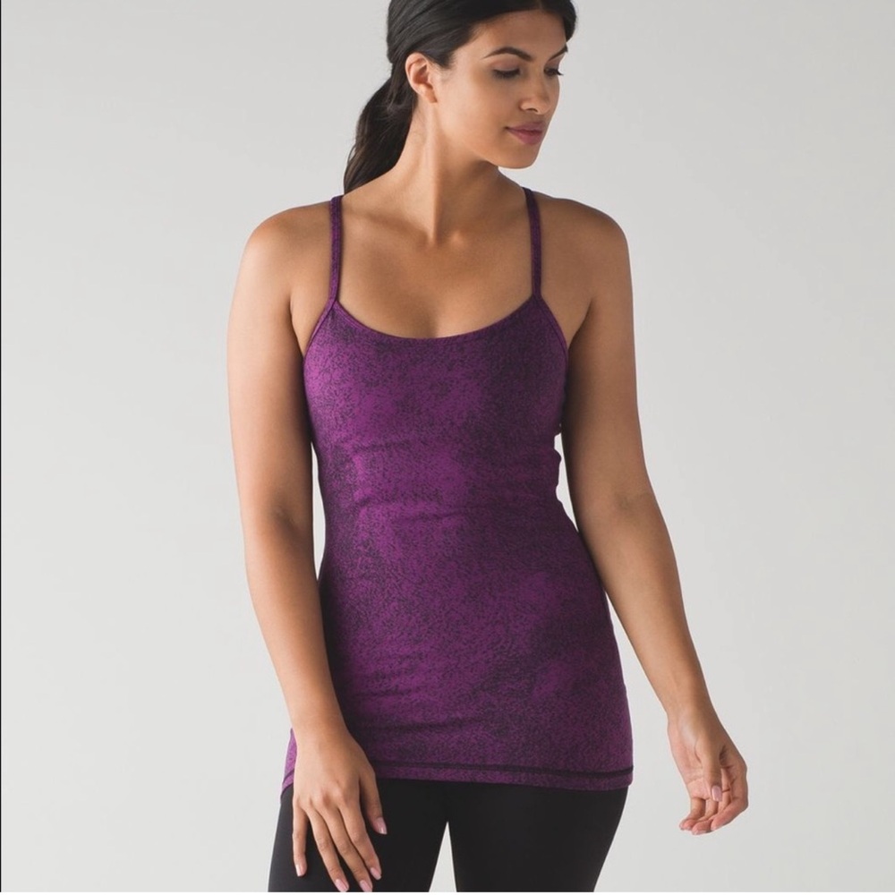 Women’s LuLuLemon Purple Power “Y” Tank size 8